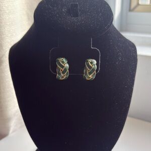 Vintage enamel earrings